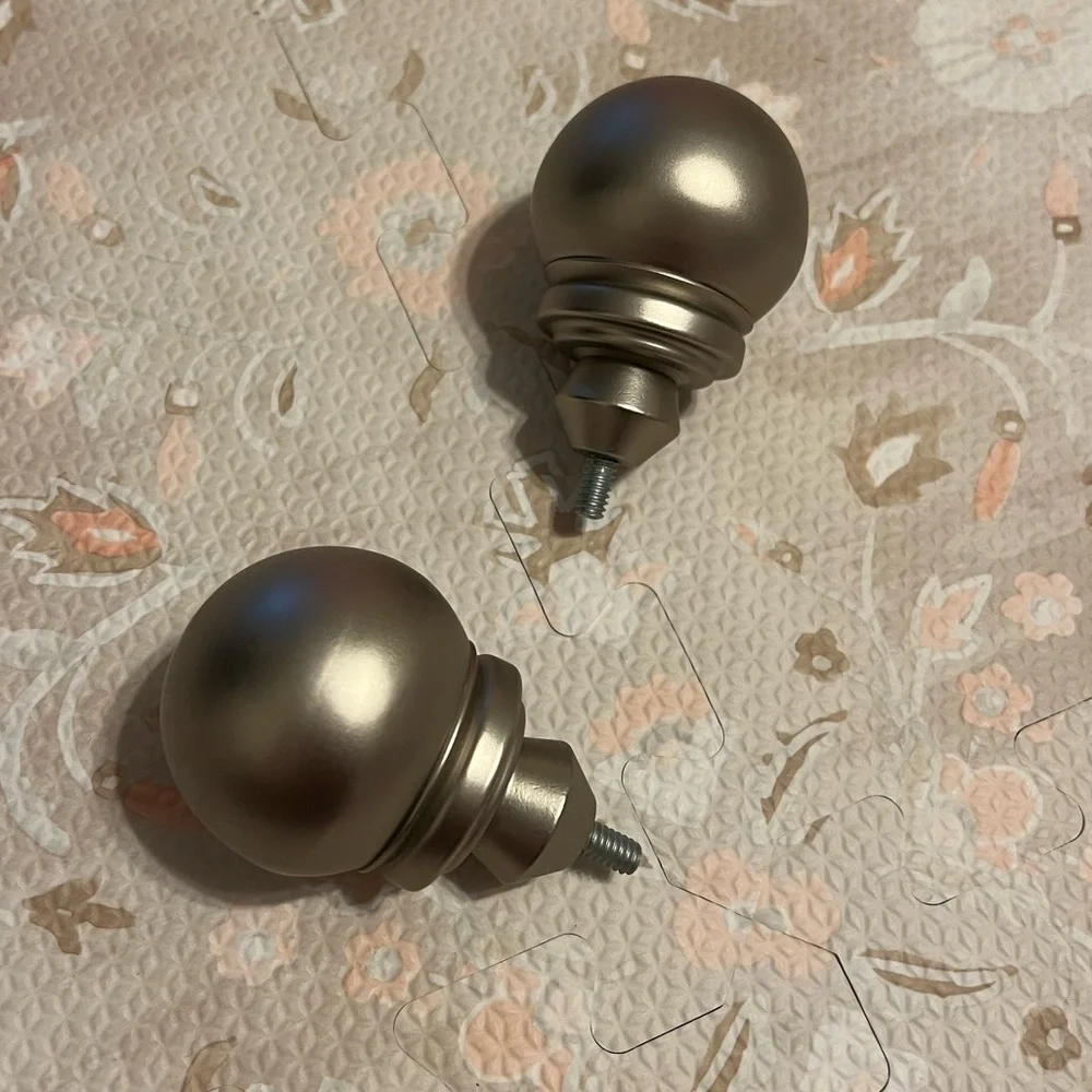 Pottery Barn brushed nickel‎ finials